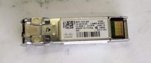 Cisco SFP-10G-SR 10-2415-03 10GBASE-SR SFP+ Optical Transceiver