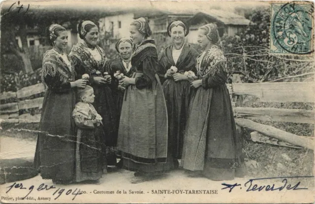 CPA SAINTE-FOY-TARENTAISE Savoy Costumes - Types (1191544)