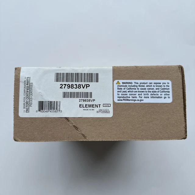 Whirlpool 279838 Dryer Heating Element