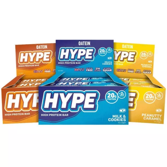 Oatein Hype Protein Bars (Box Of 12) Running