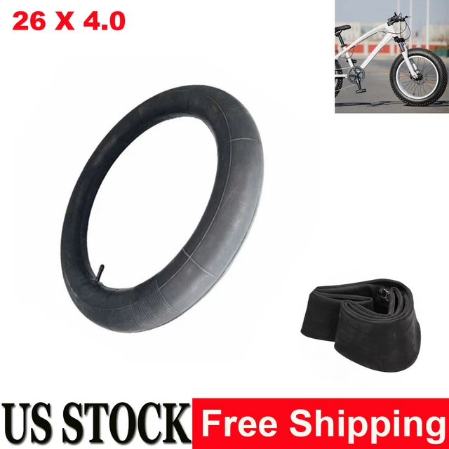 Premium Fat Bike Inner Tube 26 X 4.0 Threaded 33mm Schrader Valve