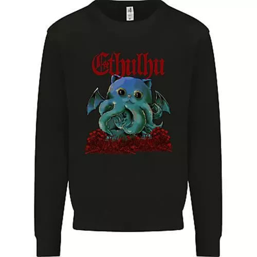Cathulhu Funny Cat Cthulhu Parody Kraken Mens Sweatshirt Jumper