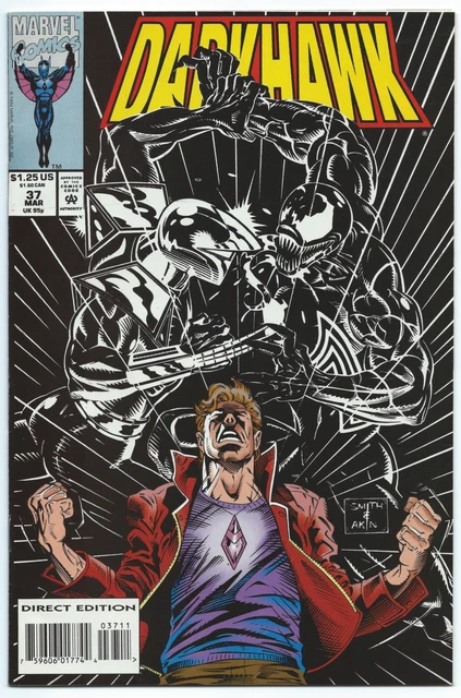 DARKHAWK #37 Mar 1994 NM+ 9.6 W Tod SMITH Cover/Art VENOM App MARVEL Comics B/O