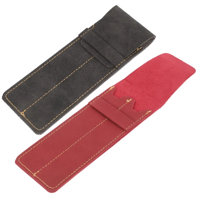 2pcs Pen Case Holder Pen Case Holder Two-pen Holder Pouch Fountain Pen Genuine L