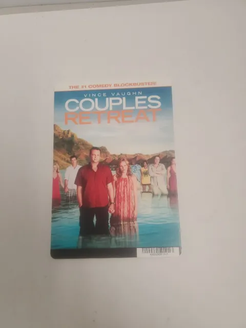 Couples Retreat BLOCKBUSTER SHELF DISPLAY DVD BACKER CARD ONLY 5.5"X8"