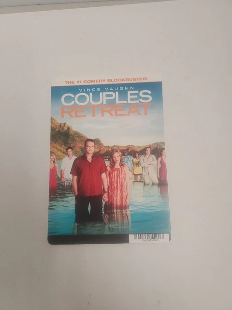 Couples Retreat BLOCKBUSTER SHELF DISPLAY DVD BACKER CARD ONLY 5.5"X8"