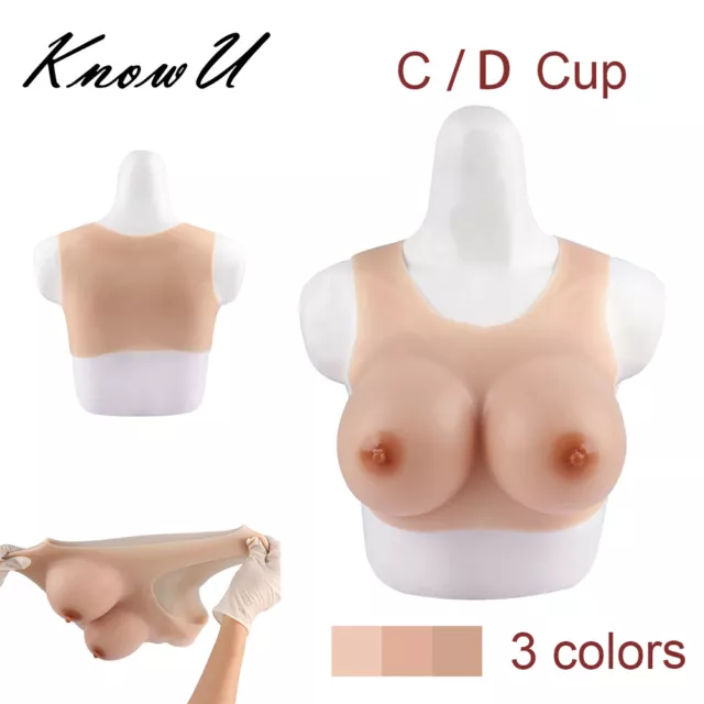 Silicone Breast Forms C/D Cup Boobs Crossdresser  Silicone Breast Forms for Men