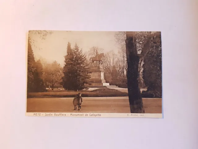 CPA Metz, Bouffler Garden, Lafayette Monument, Children