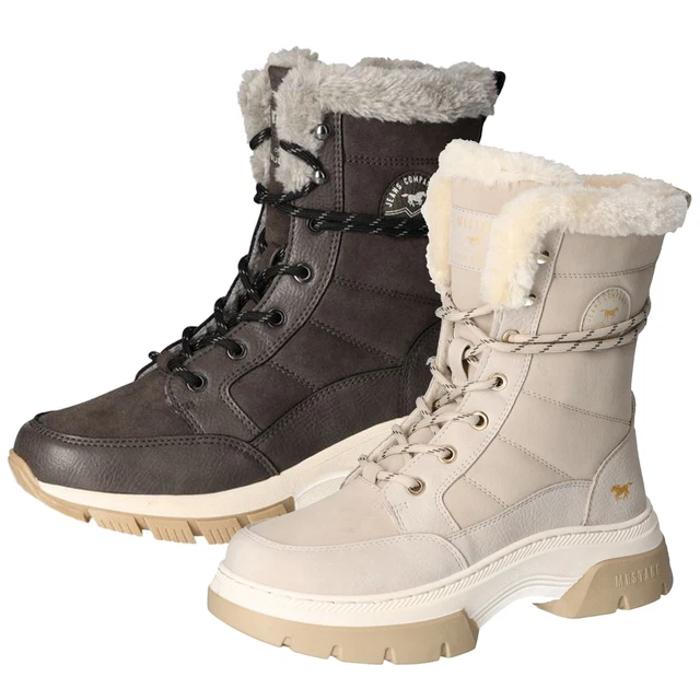 Bottines Mustang Pour Femme – Chaudes, Lacets Colorés, Taille 1436-601