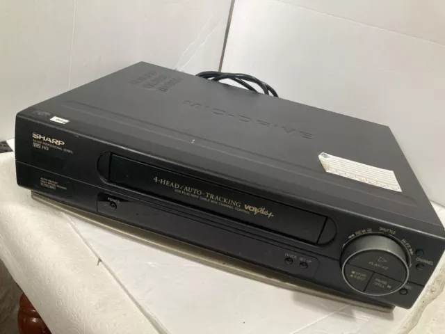 Sharp XA-505 Professional Series VCR VHS Tape Player No Remote