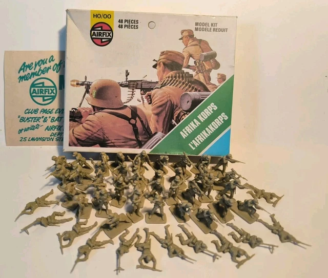50 ANS AIRFIX AFRIKA KORPS complet HO 00 S11 - 59 2ème guerre mondiale
