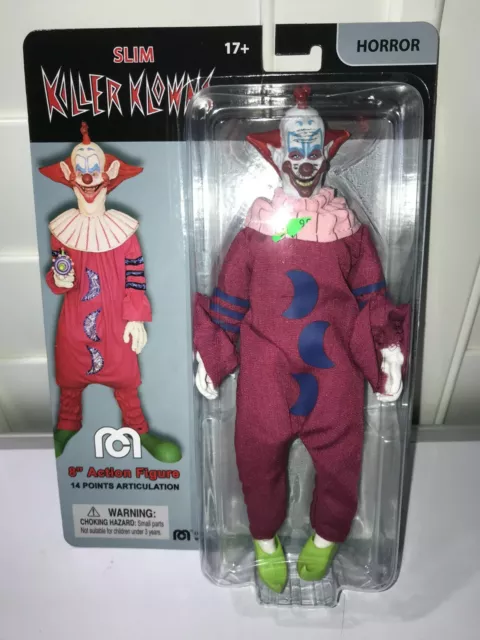 Mego Movies Killer Klowns From Outer Space SLIM 8” Action Figure NEW NICE SHAPE