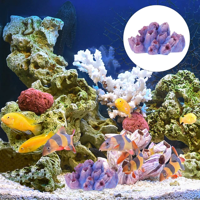 POPETPOP Künstliche Aquariumpflanze In Kleeblattform – Unterwasser-Bonsai Als Aquarium-Dekoration