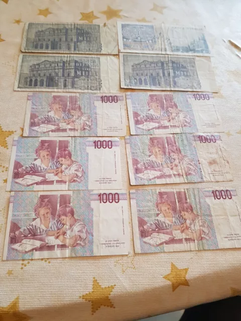 lot billet italien 10 billet 1990 1969  1973