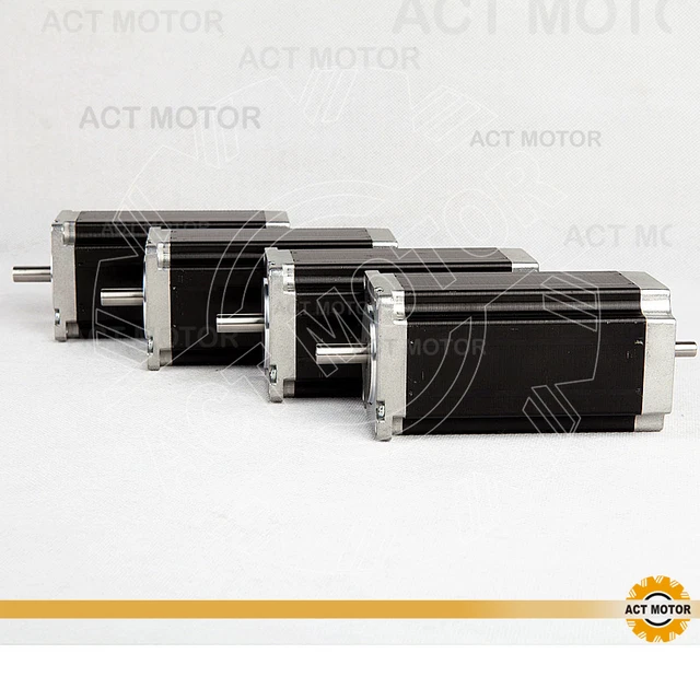 DE Free! 4Axis Nema23 CNC 23HS2442B Dual Shaft 4.2A 112mm 425oz