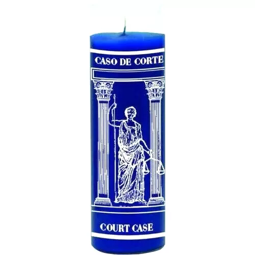 7 Day Candle Court Case Casa De Corte Blue Ritual Candle Caso De Corte Veladora