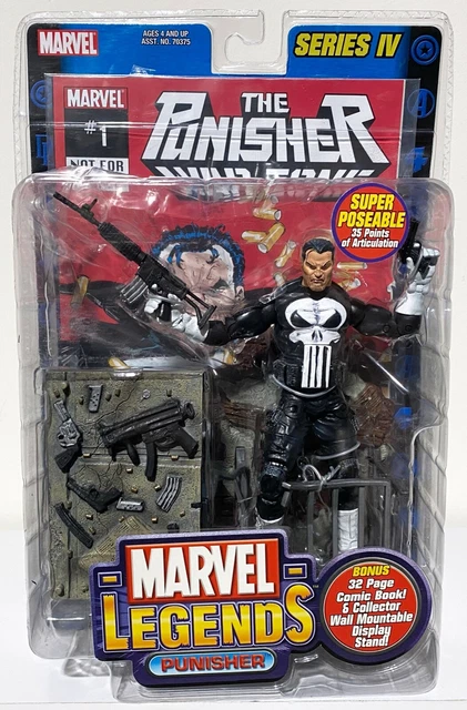 Marvel Legends Series IV The Punisher Warzone #1 Action Figure 2003 Toy Biz SEAL