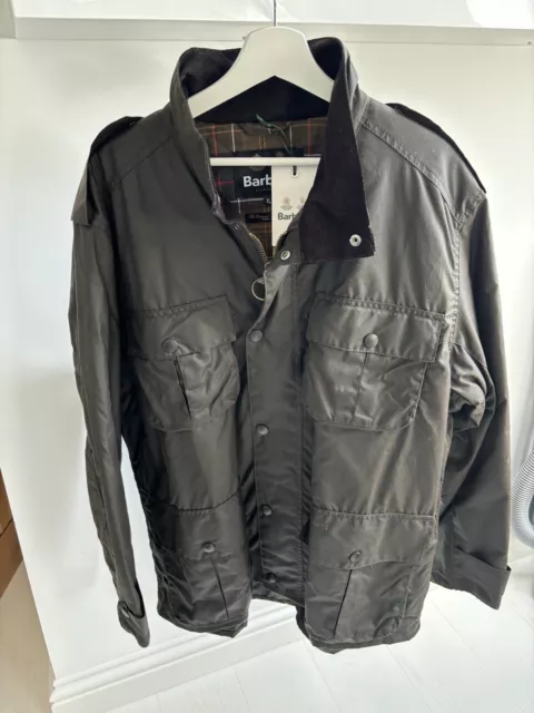 NEW Barbour Waxed Trooper Jacket XL