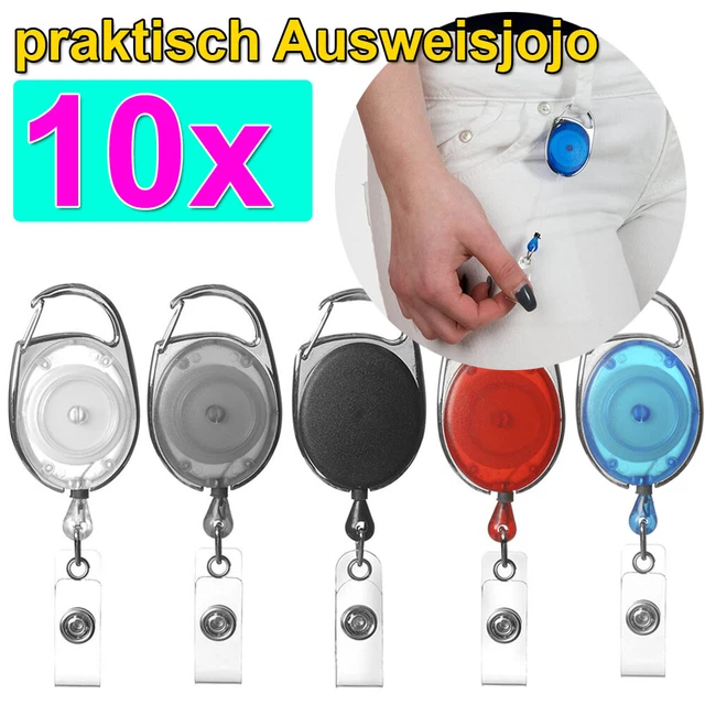 Ausweishalter Durable 822158 Jojo mit Karabinerhaken, 10 Stück Ausweishalter Durable 822158 Jojo mit Karabinerhaken, 10 Stück