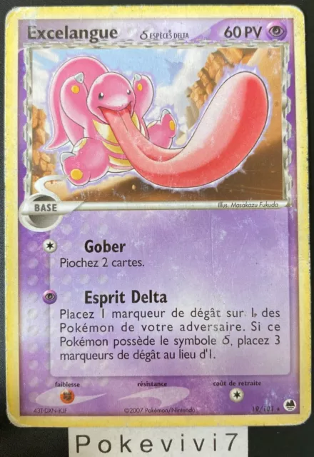 Carte Pokemon EXCELANGUE 19/101 Rare Bloc EX Ile des Dragons FR OCCASION