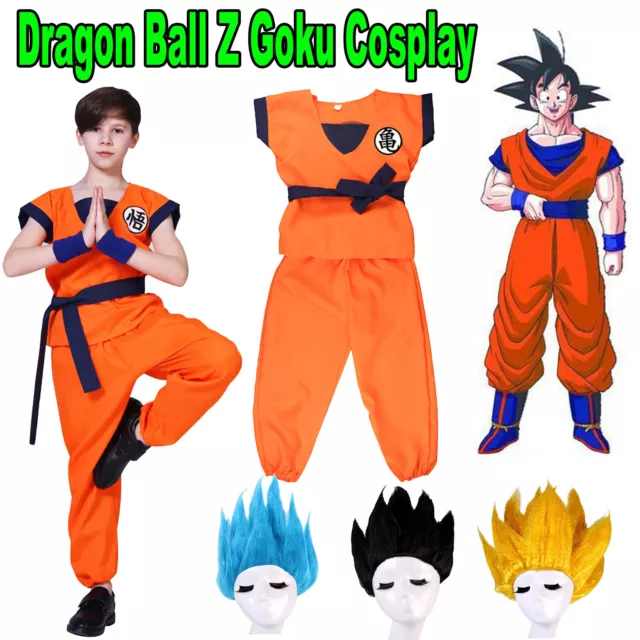 Kids Dragon Ball Z Goku Cosplay Costume Boys Child Dragonball Gohan Outfit Anime