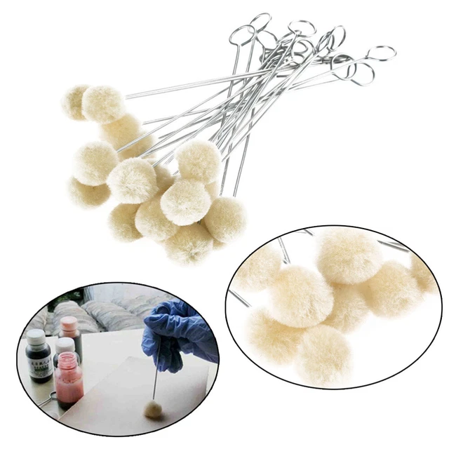 60pcs Farbstoff dying leather wool daubers for crafting Woo