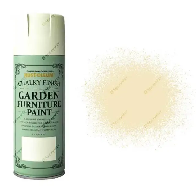 x4 Rust-Oleum Chalk Chalky Garden Furniture Spray Paint 400ml Clotted Cream