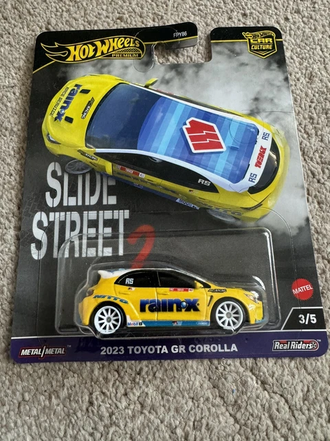 Hot Wheels Toyota GR Corolla 2023 - Édition Limitée Car Culture Slide Street, 1:64, Neuve Sous Boîte