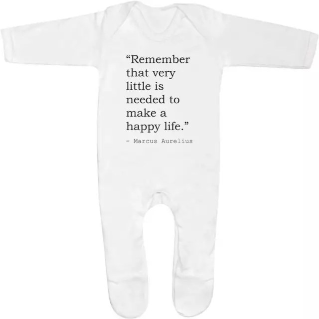 Marcus Aurelius Quote Baby Romper Jumpsuits / Sleep suits (SS124614)