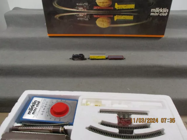 Märklin mini-club Spur Z 8909S Startpackung Güterzug mit Fahrgerät Analog in OVP