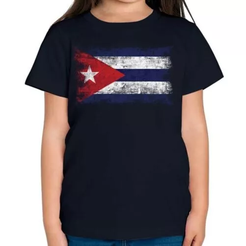 Cuba Affliggere Bandiera T-Shirt Top Cubano Maglia Calcio Jersey Regalo