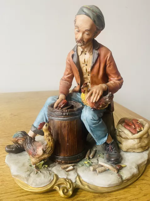 Vintage  Capodimonte figurine By Volta -XXth Century