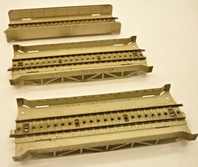 3 x Märklin HO gauge RIVETED GIRDER BRIDGE M,                                  b