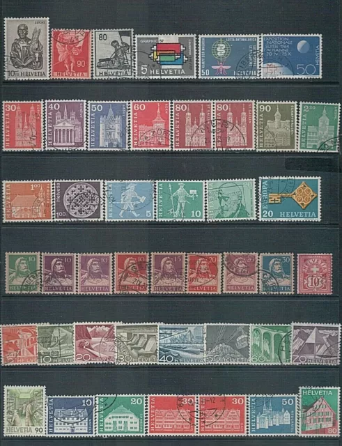 SWITZERLAND - Mixed Lot of 42 Stamps most Good Used some Hinged