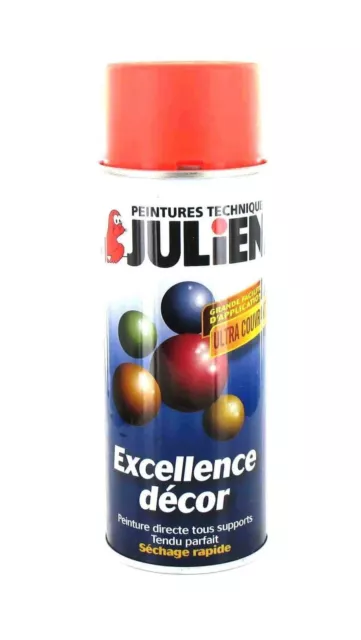 Peinture Bombe Aerosol Fluo Orange 400Ml Julien