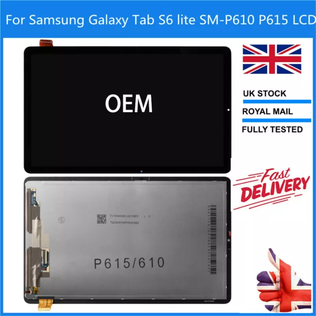 For Samsung Galaxy Tab S6 Lite SM P610/615 OEM LCD Display Touch Screen Digitize