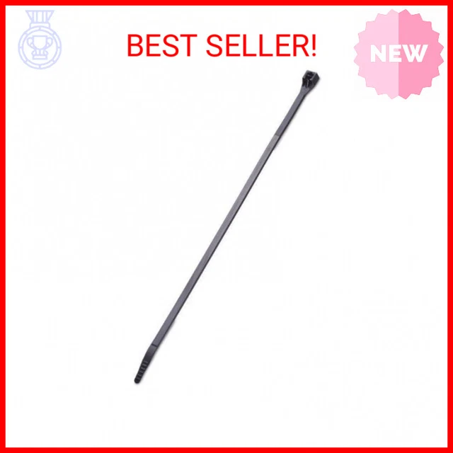 GB Gardner Bender 47-108UVB 8" Black Releasable Cable Ties 25 Count