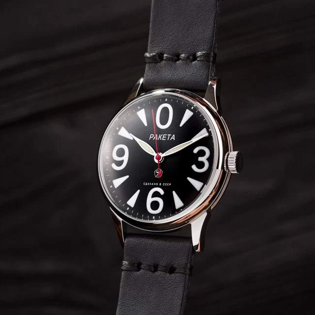black ussr watch, casual watches, wristwatch, mechanical watch, antique watches