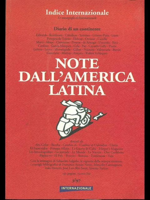 NOTE DALL'AMERICA LATINA - Internazionale 3/97 Che Guevara / Castr ...
