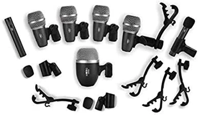 Wired Microphone Kit for Drum and Other Musical Instruments ⦠A Whole Set Mic Wired Microphone Kit for Drum and Other Musical Instruments ⦠A Whole Set Mic