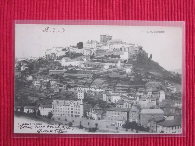 Cpa Ecrite Timbre Saint Flour Auvergne