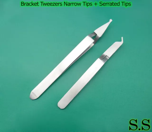 6 Orthodontic Bracket Placement Tweezers Dental Forceps