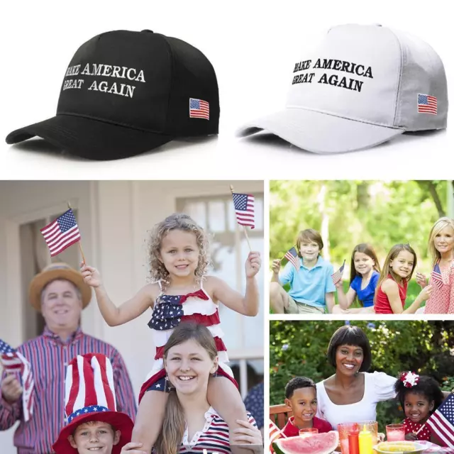 2024 MAGA Make America Great Again President Donald Hat Trump Black/White D3H2