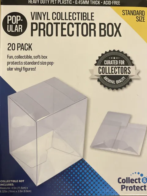 Entertainment Earth 3 3/4" Vinyl Collectible Collapsible Protector Box, 20-Pack