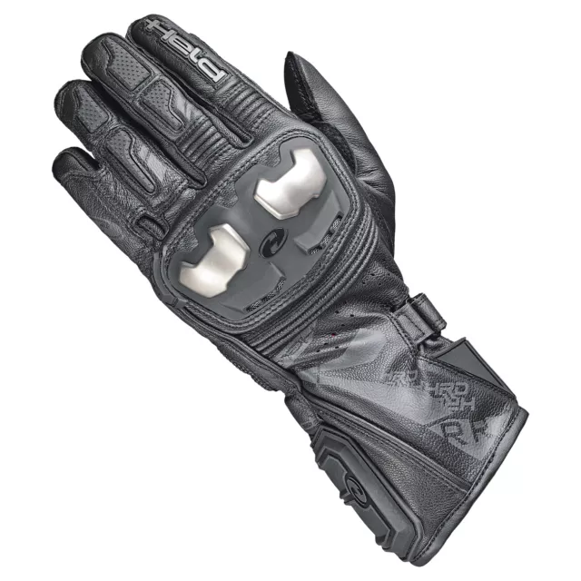 Held Akira RR Sport Handschuhe Leder schwarz 8 gloves Känguru Motorrad