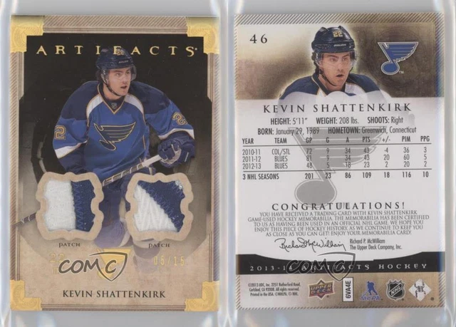 2013 Upper Deck Artifacts Spectrum Patch/Patch /15 Kevin Shattenkirk #46 Patch