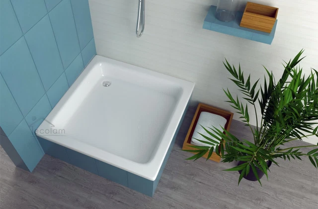 Receveur De Douche Carré Oskar 70x70, 80x80, 90x90 Cm - Acrylique Antidérapant - Garantie 10 Ans