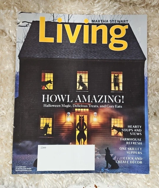 MARTHA STEWART 2021 Halloween Fun Howl Amazing October Issue Magazine £