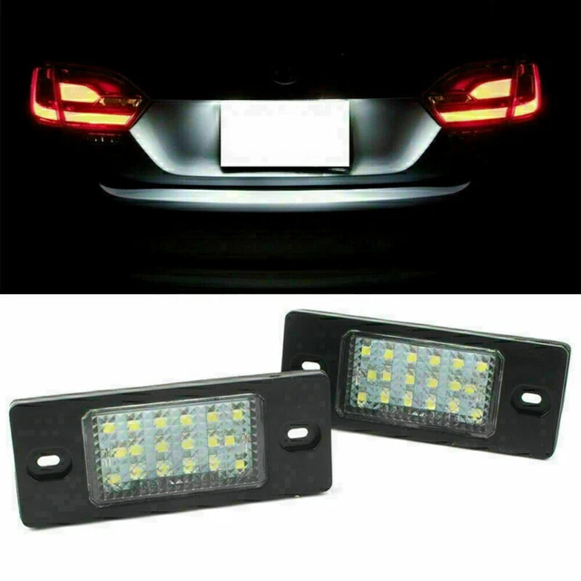 2 luci targa LED auto bianche ABS per Porsche Cayenne VW Touareg