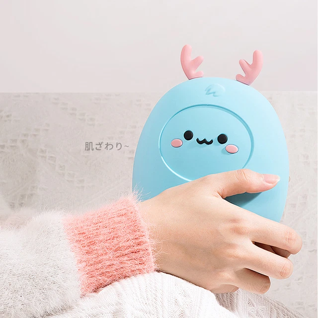 Silicone Mini Hot Water Bag Hand Warmer Water Injection Bottle Cartoon